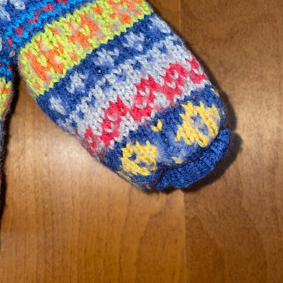 Gap Colorful  Infant Zip Up Cardigan Hooded Sweater Nordic Design 6-12 months - Picture 3 of 9